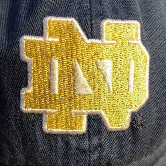 Adidas Notre Dame Baseball Cap, OS Blue and Gold ND - Picture 1 of 10